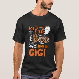 Leopard Fab Boo Lous Gigi Spooky Gigi Halloween Co T-Shirt