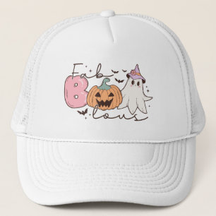 Leopard Fab Boo Lous Halloween Truckerkappe