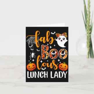 Leopard Fab Boo Lous Lunch Lady Matching Group Tee Karte