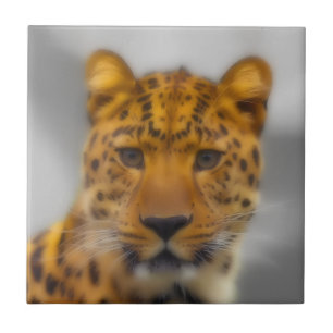 Leopard Face Fliese