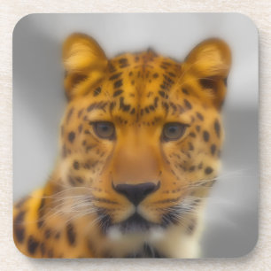 Leopard Face Untersetzer