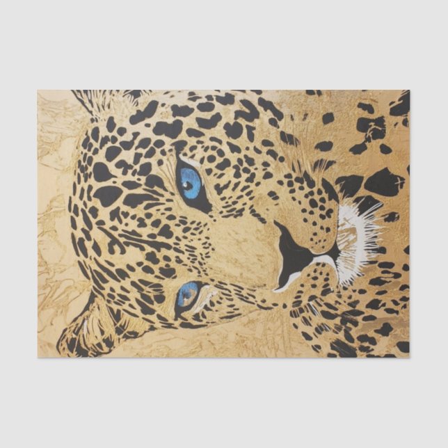 Leopard Fantasy3 Seidenpapier (Vorderseite)