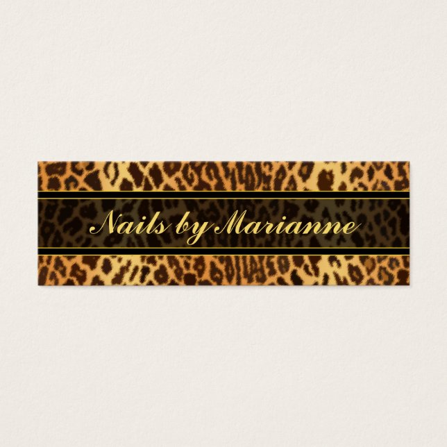 Leopard Faux Poster de animal (Devant)