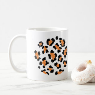 Leopard flankiert Tierhautdesign Kaffeetasse