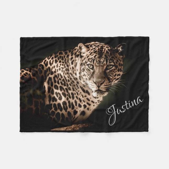 Leopard Fleecedecke (Vorderseite (Horizontal))