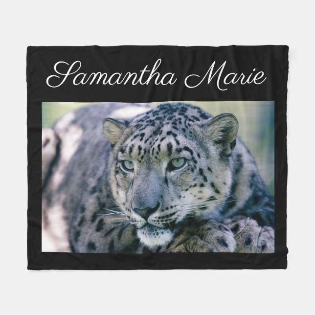 Leopard Fleecedecke (Vorderseite (Horizontal))