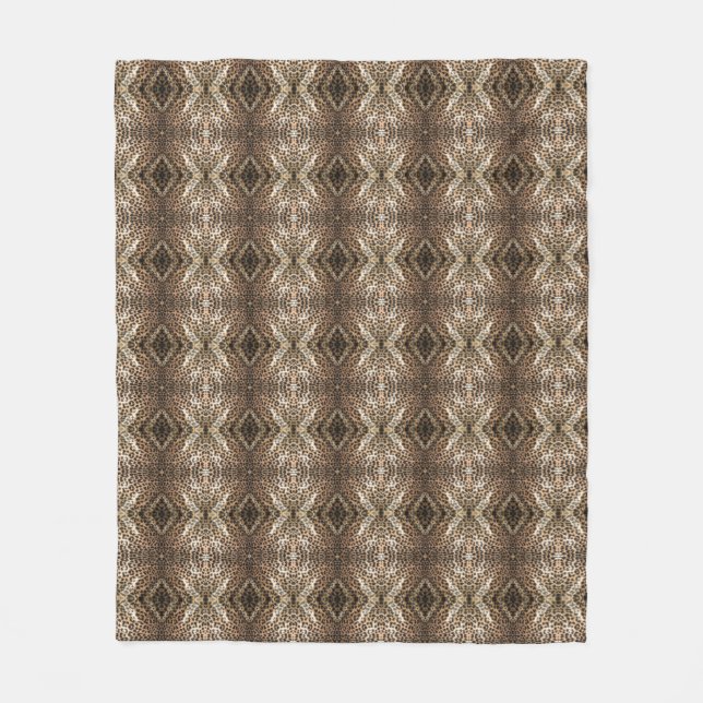 LEOPARD FLEECEDECKE (Vorderseite)