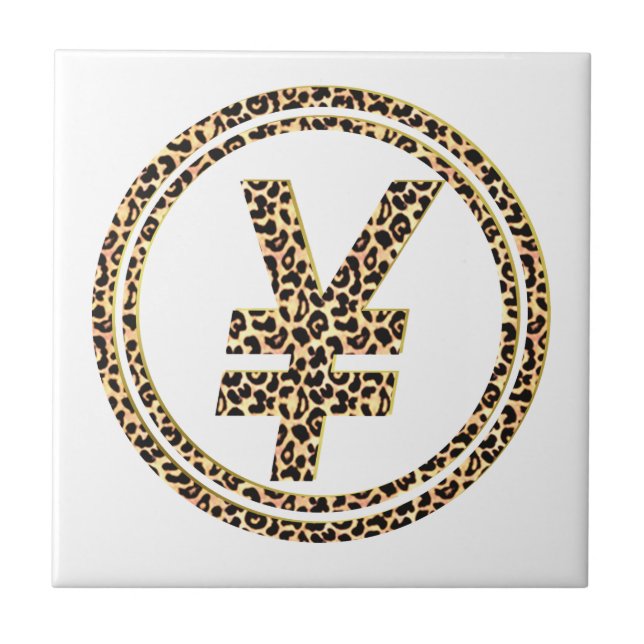 Leopard-¥ Fliese (Vorderseite)