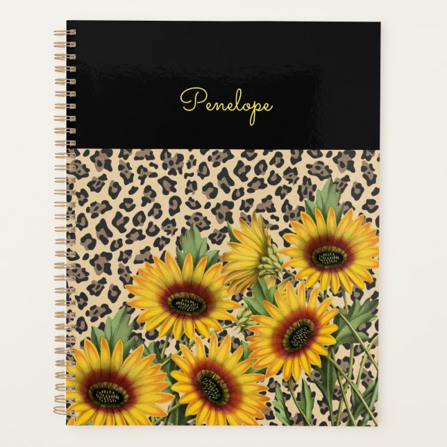 Léopard floral personnalisé (Devant)