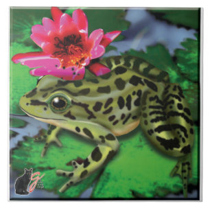 Leopard Frog Tile Fliese