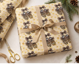 Leopard für Baby Shower Geschenke Geschenkpapier