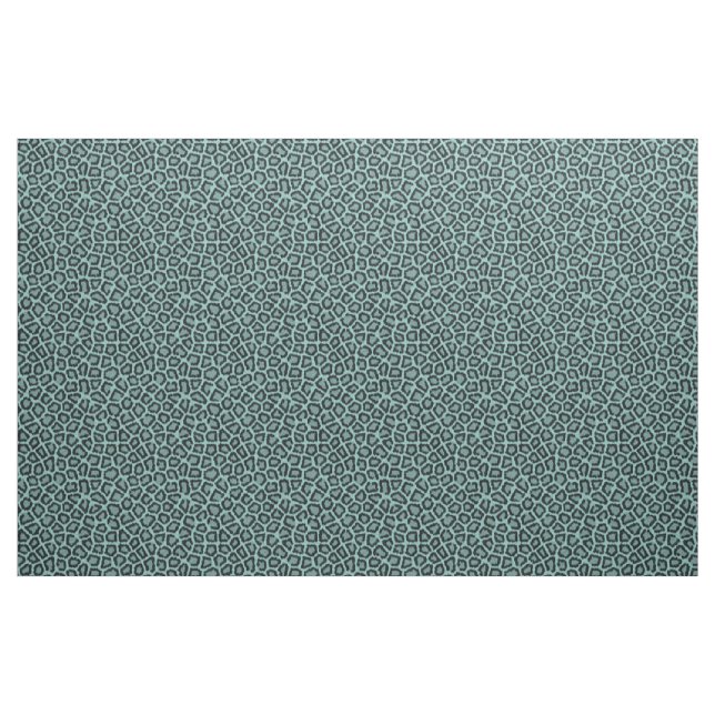 Leopard Fur Muster Aqua Fabric Stoff (Yard (91,4 cm))