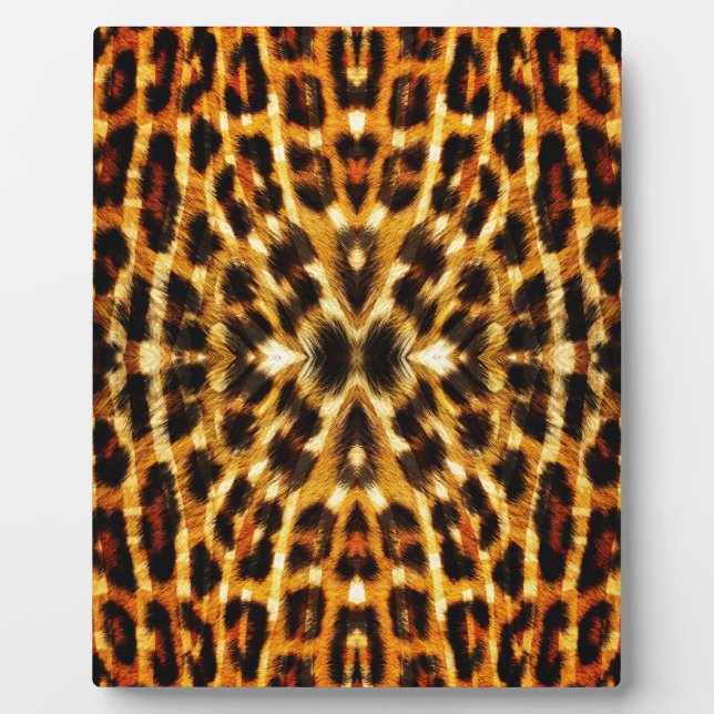 Leopard Fur Muster Fotoplatte (Vorderseite)