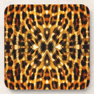 Leopard Fur Muster Getränkeuntersetzer