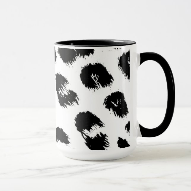 Leopard Fur Muster Tasse (Rechts)