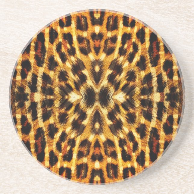 Leopard Fur Muster Untersetzer (Vorne)