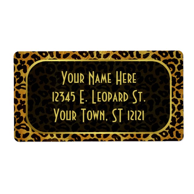 Leopard Fur Print Animal Muster (Vorne)