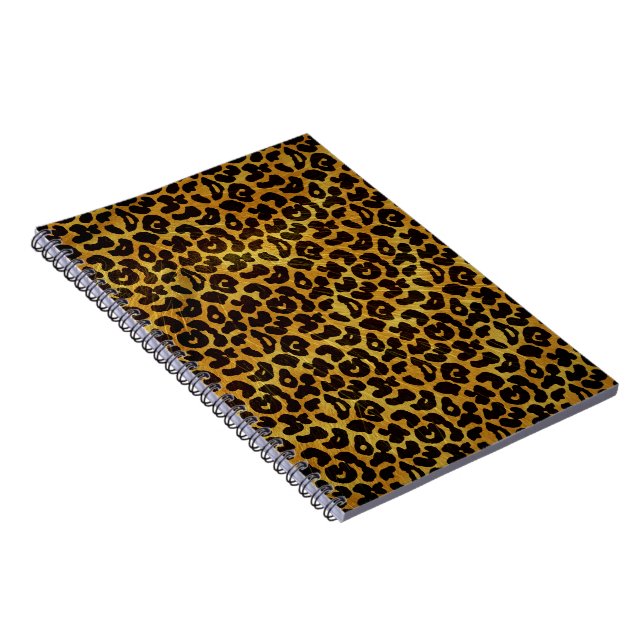 Leopard Fur Print Animal Muster Notizblock (Rechte Seite)
