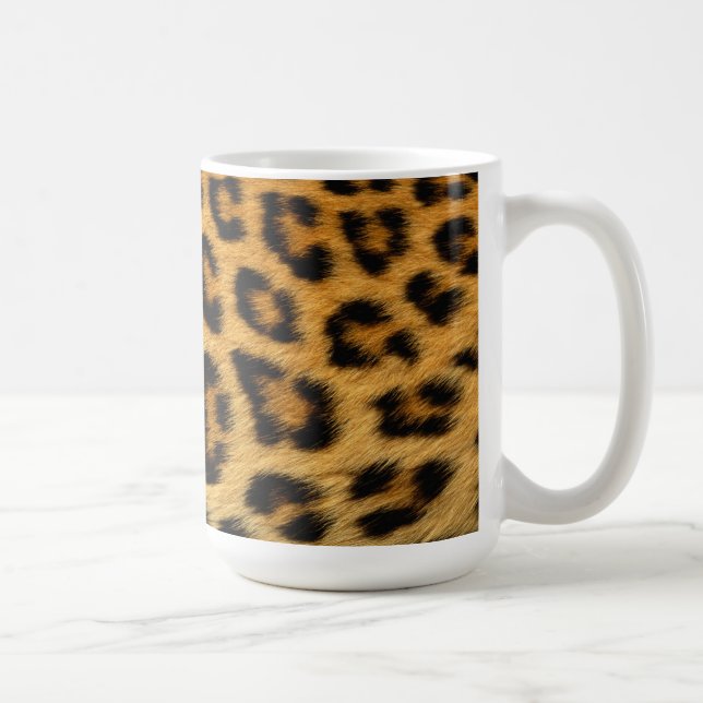 Leopard Fur Print Kaffeetasse (Rechts)