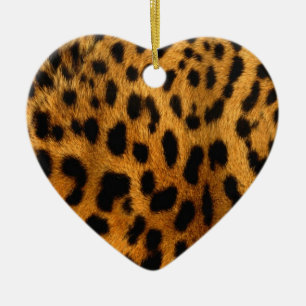 Leopard Fur Print Keramikornament