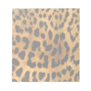 Leopard Fur Print Notizblock