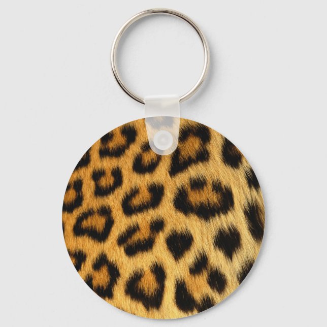 Leopard Fur Print Schlüsselanhänger (Vorderseite)