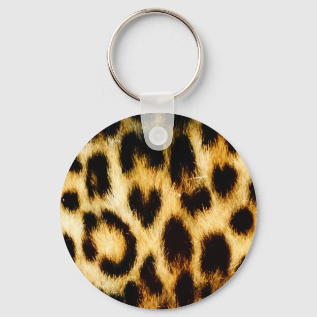 Leopard Fur Schlüsselanhänger (Vorderseite)