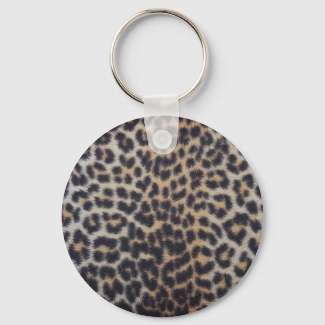 Leopard Fur Schlüsselanhänger (Vorderseite)