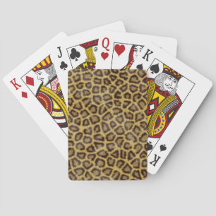 Leopard Fur Spielkarten
