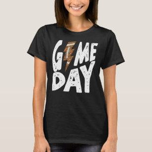 Leopard Game Day Football Blitzschlag T-Shirt