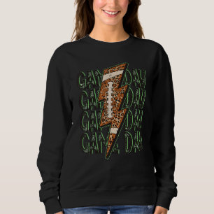 Leopard Game Day Football gestapelt störendes Lich Sweatshirt