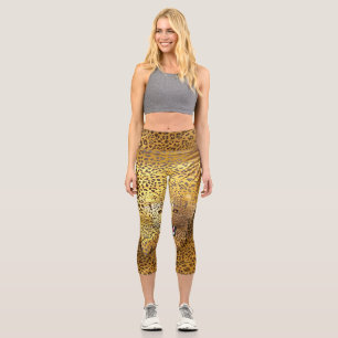 Leopard-Gebiet 1 Capri Leggings