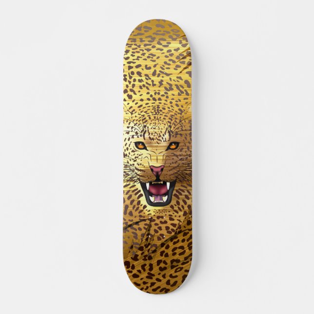 Leopard-Gebiet 1 Skateboard (Vorne)
