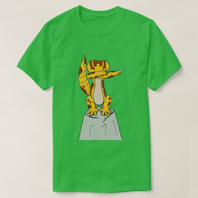 Leopard Gecko Dabbing T-Shirt (Design vorne)