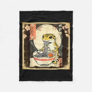 Leopard Gecko Echse Ramen Crested Gecko Japanisch Fleecedecke