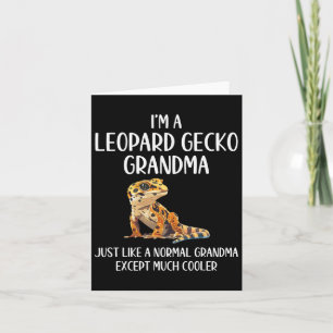 Leopard Gecko Grandma Definition Tiere Lover Mot Karte