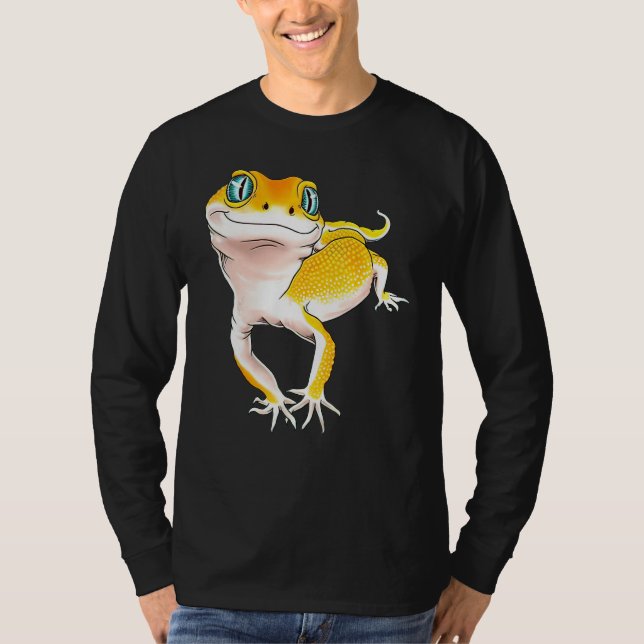 Leopard Gecko  I Love My Gecko Gecko Dad T-Shirt (Vorderseite)