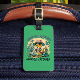 Leopard Gecko Jungle Explorer: Wildes Abenteuer Gepäckanhänger