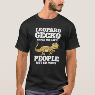 Leopard Gecko macht mich glücklich Retro Kawaii Li T-Shirt