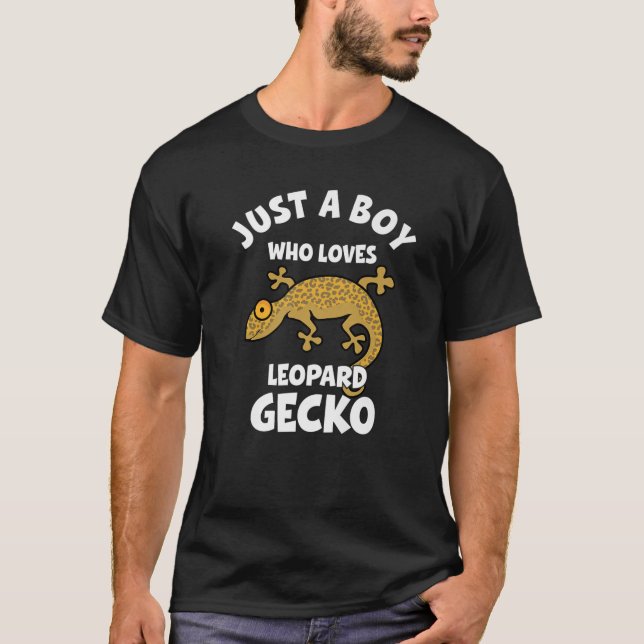 Leopard Gecko nur ein Junge Männer Kawaii Lizard u T-Shirt (Vorderseite)
