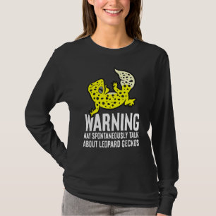 Leopard Gecko spricht spontan über Leopard T-Shirt