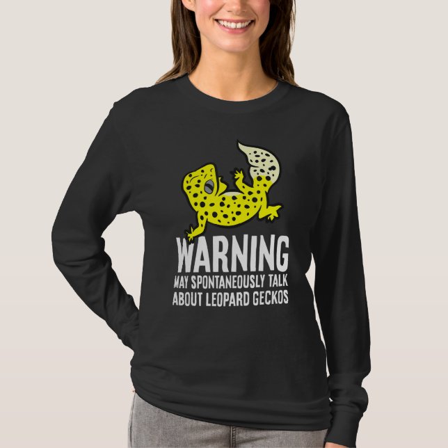 Leopard Gecko spricht spontan über Leopard T-Shirt (Vorderseite)