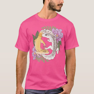 Leopard Geckos und Peony T-Shirt