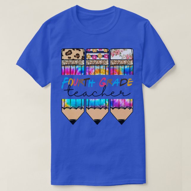 Leopard-Gefärbte Krawatte der vierten Klasse T-Shirt (Design vorne)