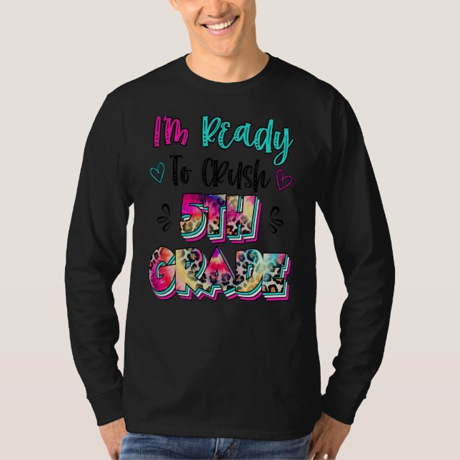 Leopard Gefärbte Krawatte ich bin bereit, 5. T-Shirt (Vorderseite)