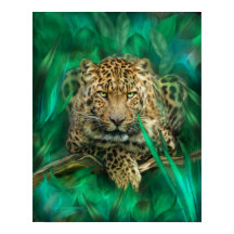 Leopard - Geist der Ermächtigung Kunst Poster/Prin