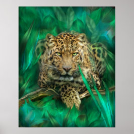 Leopard - Geist der Ermächtigung Kunst Poster/Prin Poster