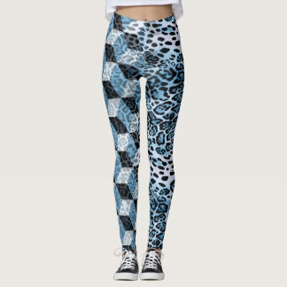 Leopard Geometric, Tierhautdesign. Leggings