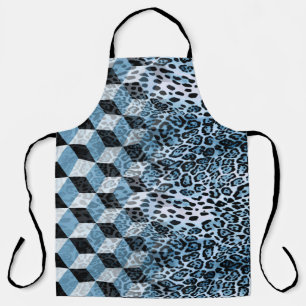 Leopard Geometric, Tierhautdesign. Schürze