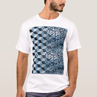 Leopard Geometric, Tierhautdesign. T-Shirt